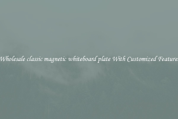 Wholesale classic magnetic whiteboard plate With Customized Features