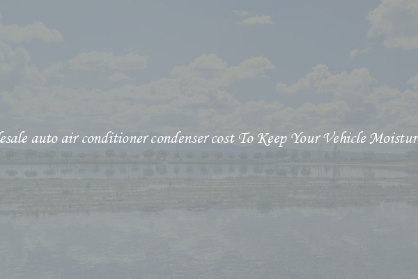Wholesale auto air conditioner condenser cost To Keep Your Vehicle Moisture Free