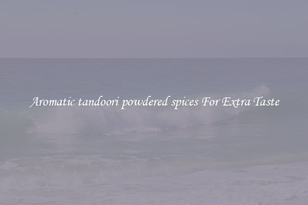 Aromatic tandoori powdered spices For Extra Taste