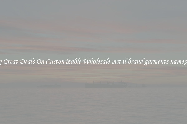 Snag Great Deals On Customizable Wholesale metal brand garments nameplates