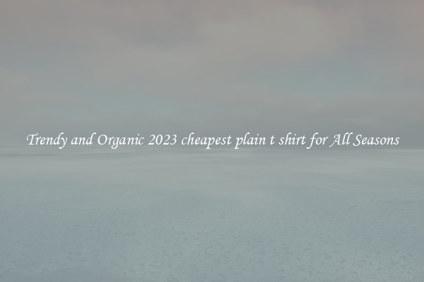 Trendy and Organic 2023 cheapest plain t shirt for All Seasons
