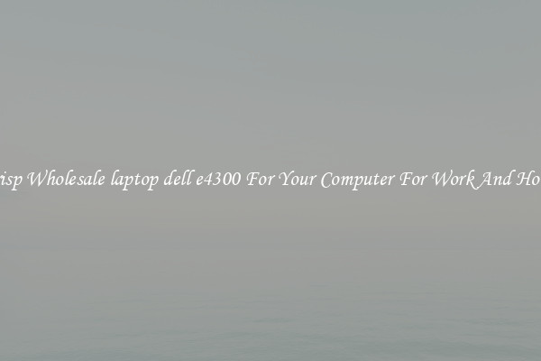 Crisp Wholesale laptop dell e4300 For Your Computer For Work And Home