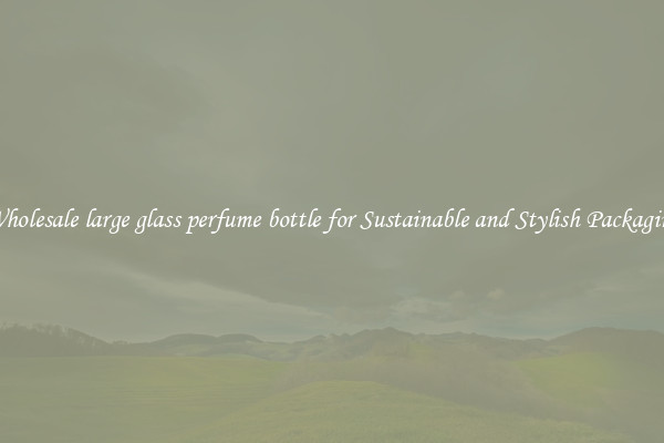 Wholesale large glass perfume bottle for Sustainable and Stylish Packaging