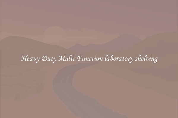 Heavy-Duty Multi-Function laboratory shelving