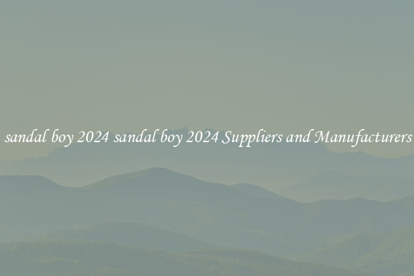 sandal boy 2024 sandal boy 2024 Suppliers and Manufacturers