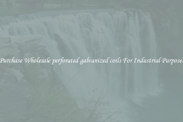 Purchase Wholesale perforated galvanized coils For Industrial Purposes