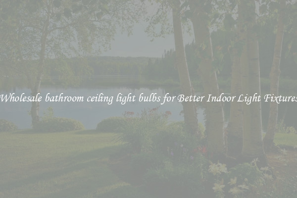 Wholesale bathroom ceiling light bulbs for Better Indoor Light Fixtures