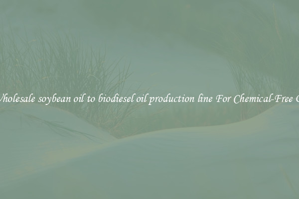 Wholesale soybean oil to biodiesel oil production line For Chemical-Free Oil