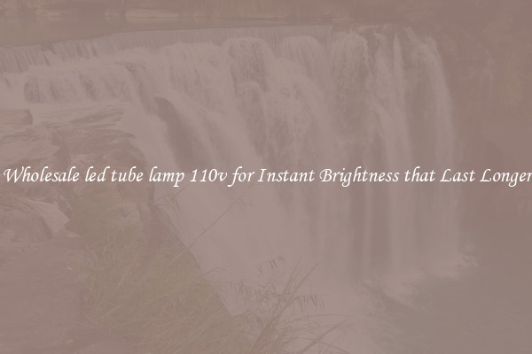 Wholesale led tube lamp 110v for Instant Brightness that Last Longer