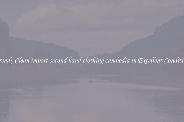 Trendy Clean import second hand clothing cambodia in Excellent Condition